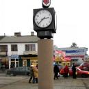 Zegar na Placu Wolności i Solidarności w Łukowie